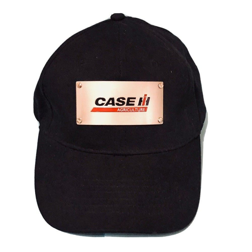 IH International Harvester CASE Brand Trucker Strapback Metal Logo Cap OS